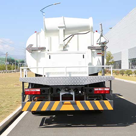 How do dust suppression trucks work?