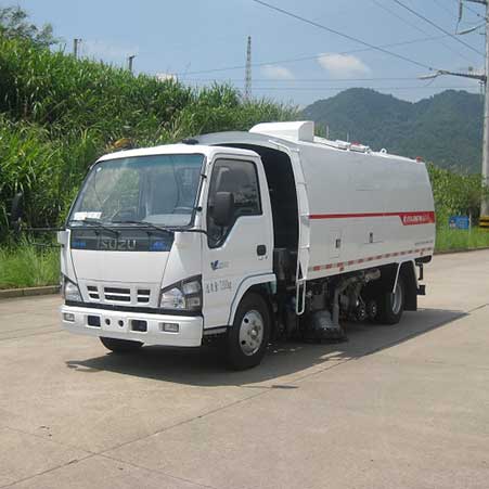 What is the purpose of the street sweeper vacuum truck?