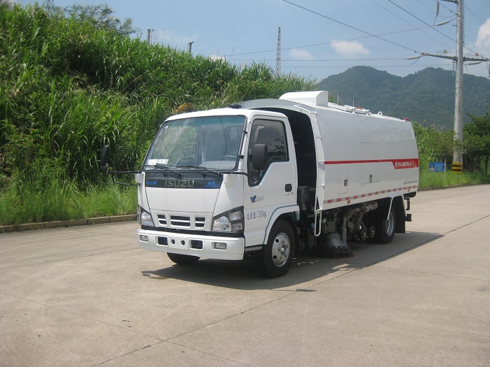 What is the purpose of the street sweeper vacuum truck?